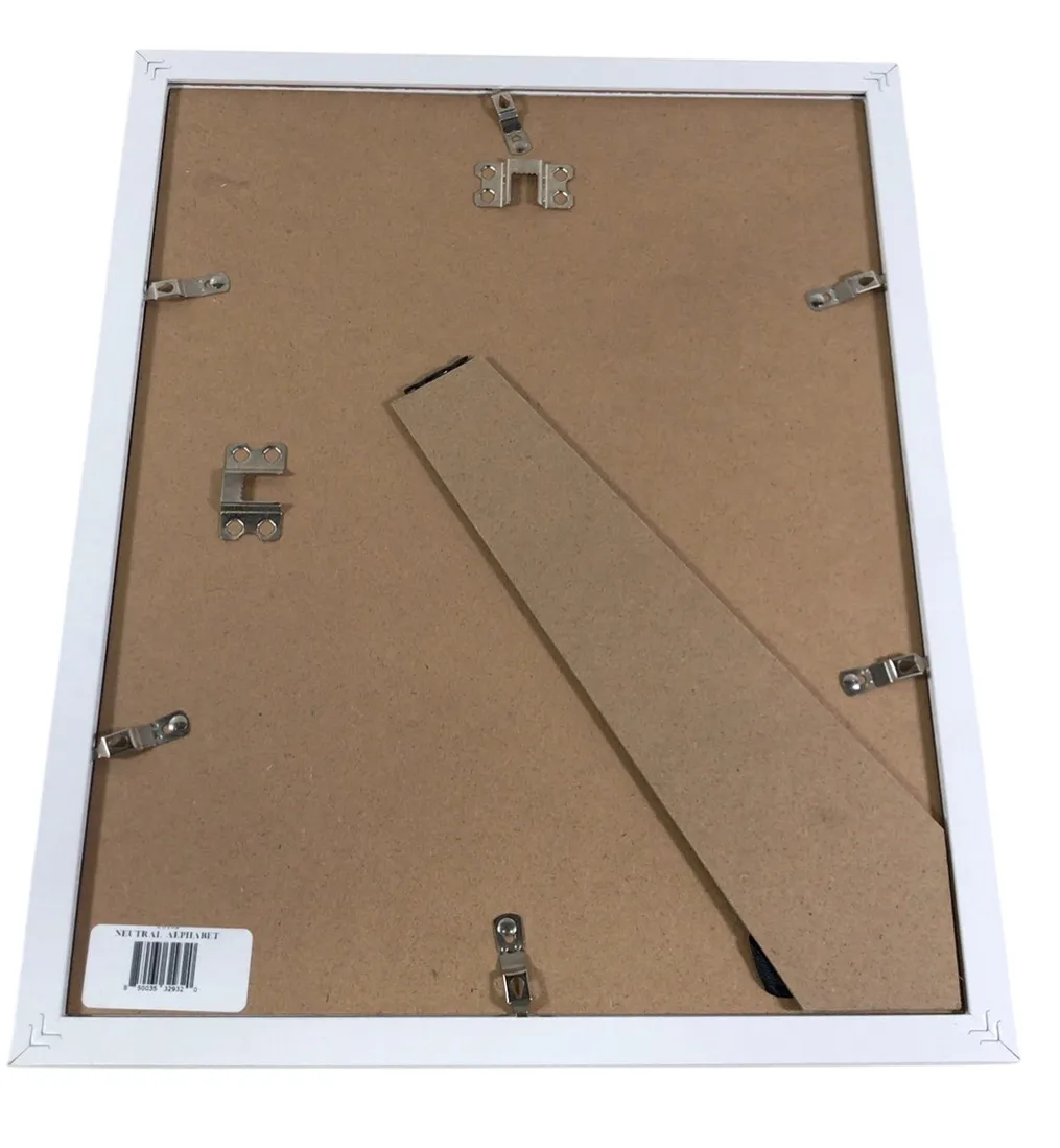 Play & Oak Neutral Alphabet Frame, 11x14