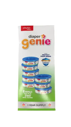 Playtex Diaper Genie Refills, 8 Pack