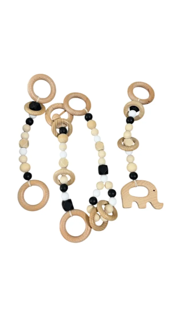 Poppyseed Play Play Gym Set, Black & White