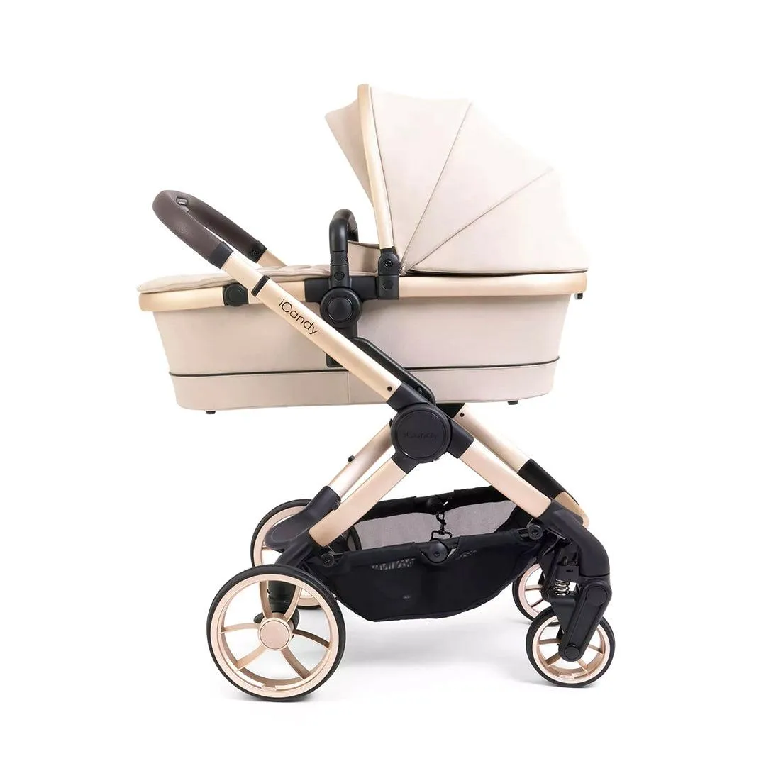 [Preloved] - iCandy Peach 7 EDITIONS Pushchair & Carrycot - Biscotti