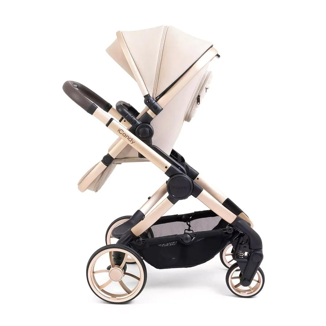 [Preloved] - iCandy Peach 7 EDITIONS Pushchair & Carrycot - Biscotti
