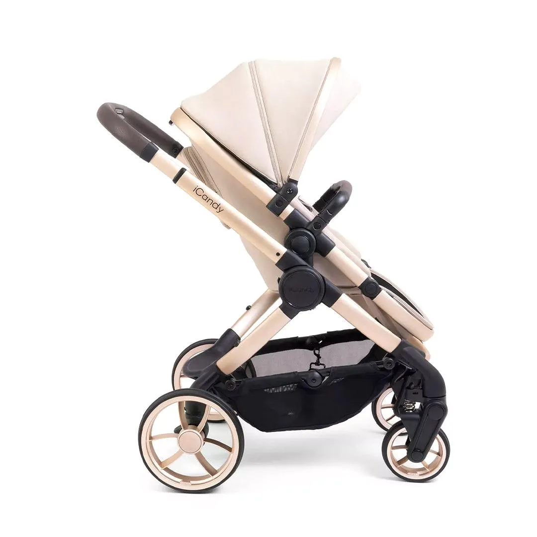 [Preloved] - iCandy Peach 7 EDITIONS Pushchair & Carrycot - Biscotti