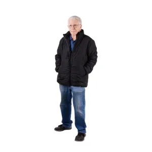 Puffa Jacket, Black, Size M