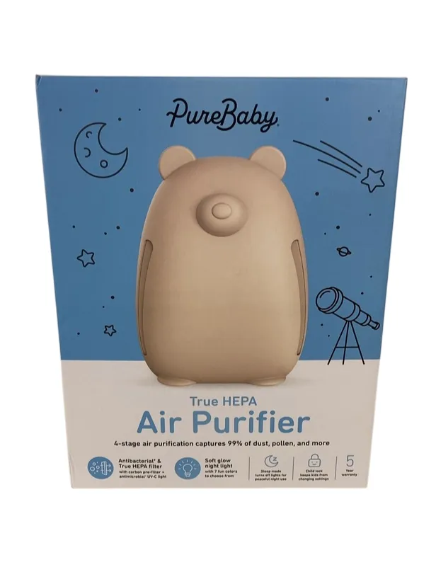 Pure Enrichment PureBaby Bear Air Purifier, Sweet Oat