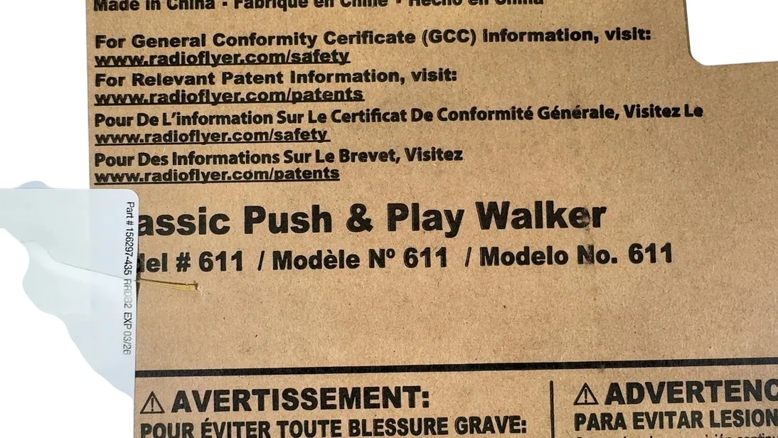 Radio Flyer Push & Play Walker, Classic
