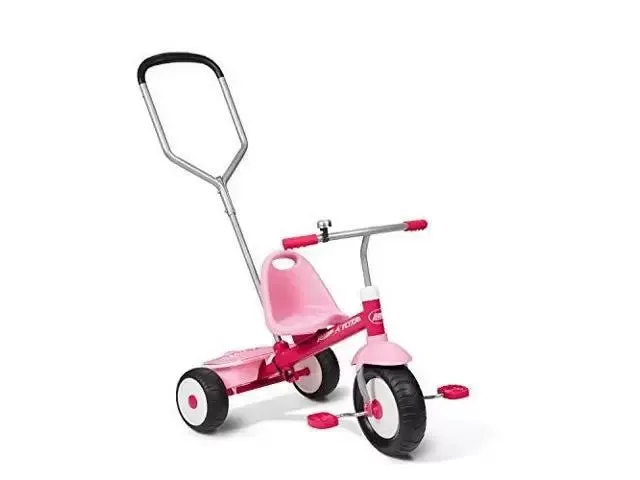 Radio Flyer Steer & Stroll Trike, Pink
