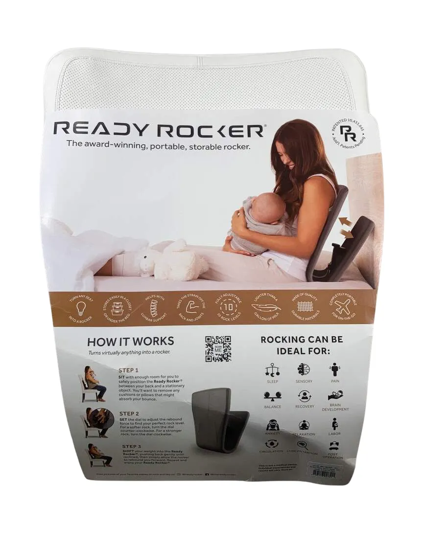 Ready Rocker Portable Rocker, Cloud Faux Leather, Modern