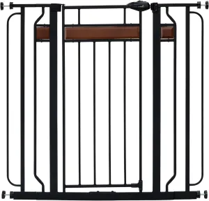 Regalo Wall Safe Extra Tall Walk Through Gate, Black