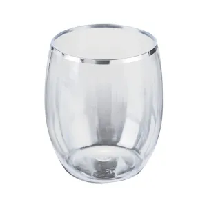 Reusable Wine Glass, Silver, 4pk