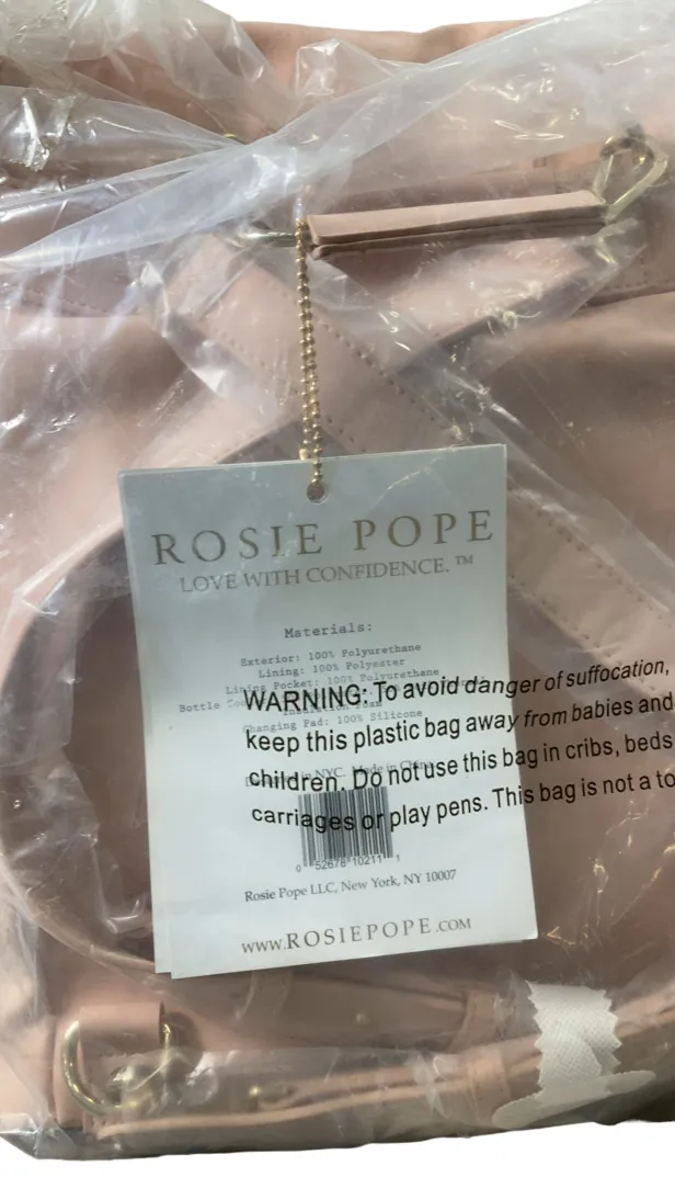 Rosie Pope Diaper Bag Backpack, Pink