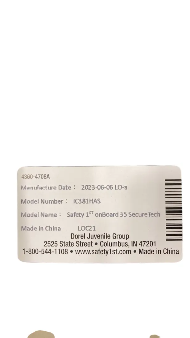 Safety 1st OnBoard 35 SecureTech Infant Car Seat, 2023, Dunes' Edge