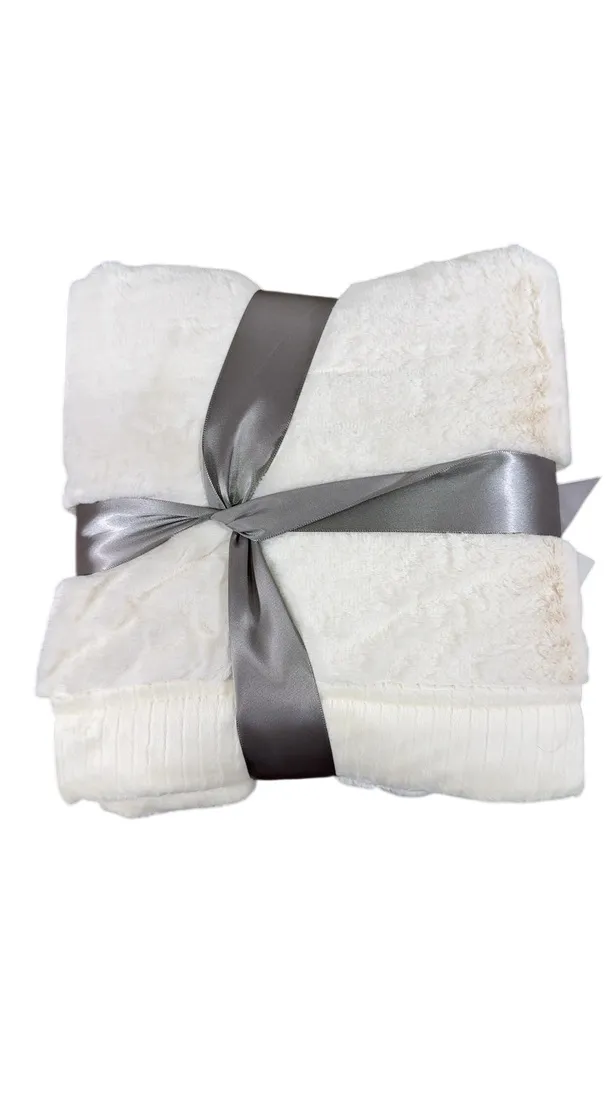Saranoni Extra Large Lush Blanket, Natural