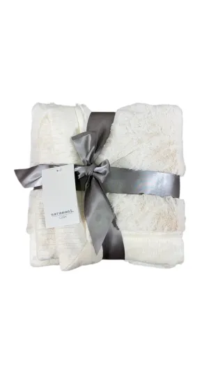 Saranoni Extra Large Lush Blanket, Natural
