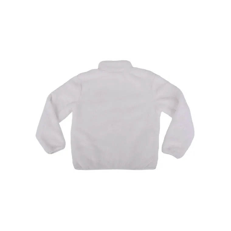 Sherpa Half Zip, Cream, Size M