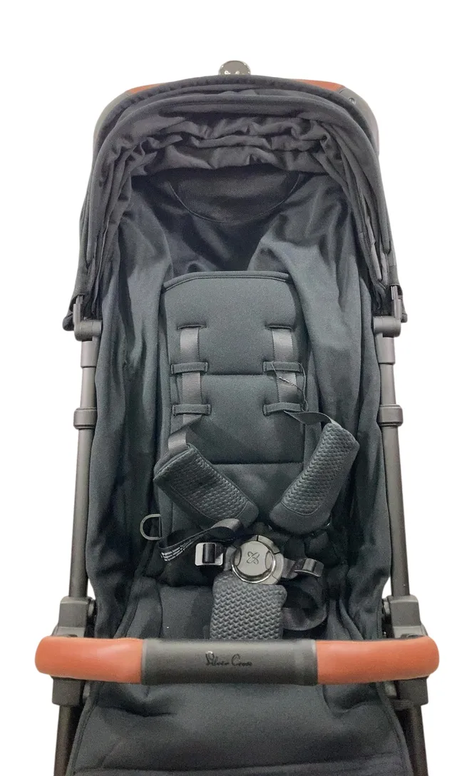 Silver Cross Jet 5 Super Compact Stroller, 2024, Black