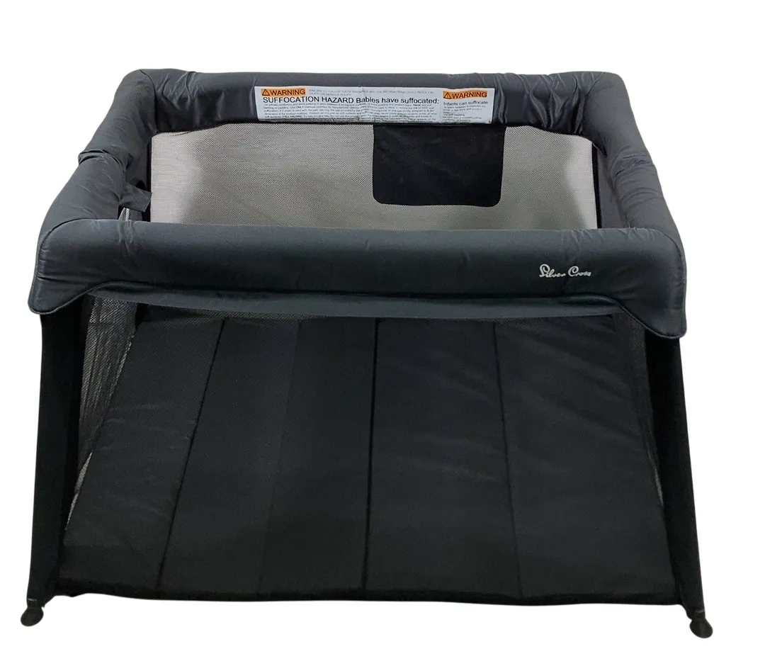 Silver Cross Sleep & Go 3 in 1 Travel Crib, Black