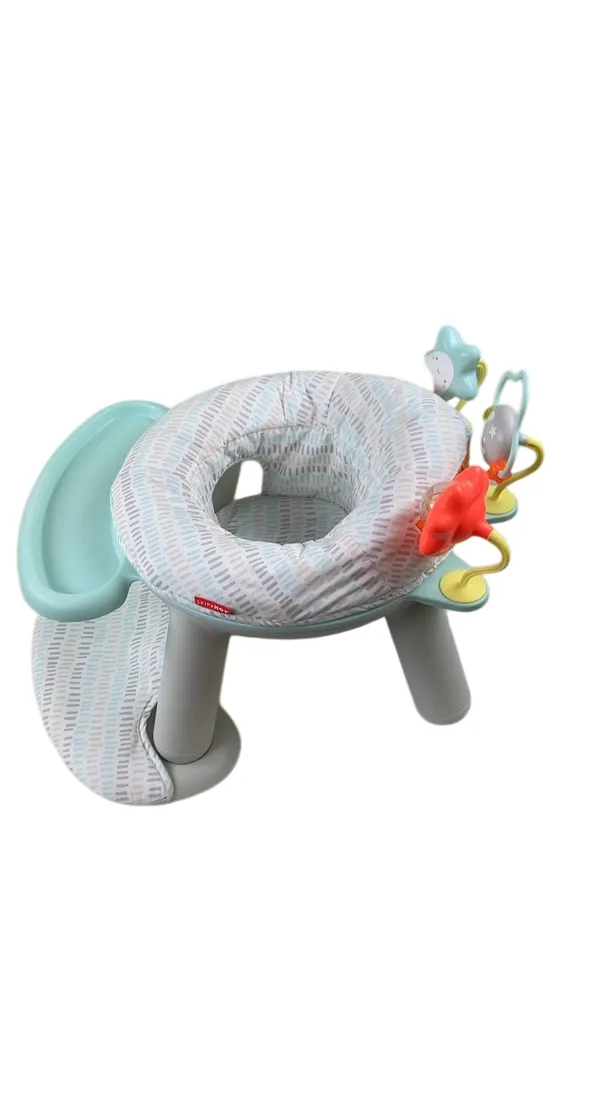 Skip Hop 2-in-1 Sit-up Activity Baby Chair, Silver Lining Cloud