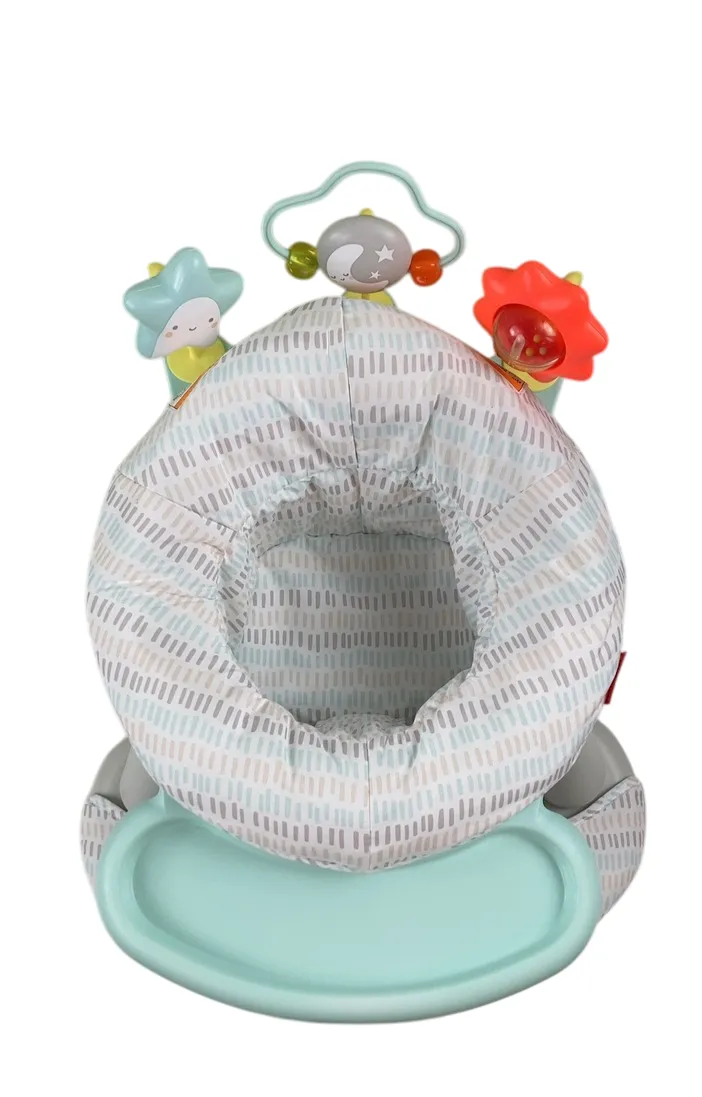Skip Hop 2-in-1 Sit-up Activity Baby Chair, Silver Lining Cloud