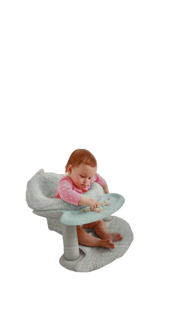 Skip Hop 2-in-1 Sit-up Activity Baby Chair, Silver Lining Cloud