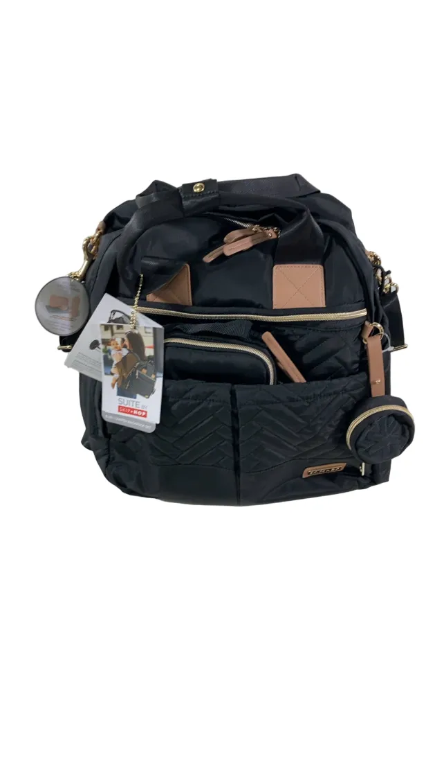 Skip Hop 6-in-1 Diaper Bag Backpack Suite, Black