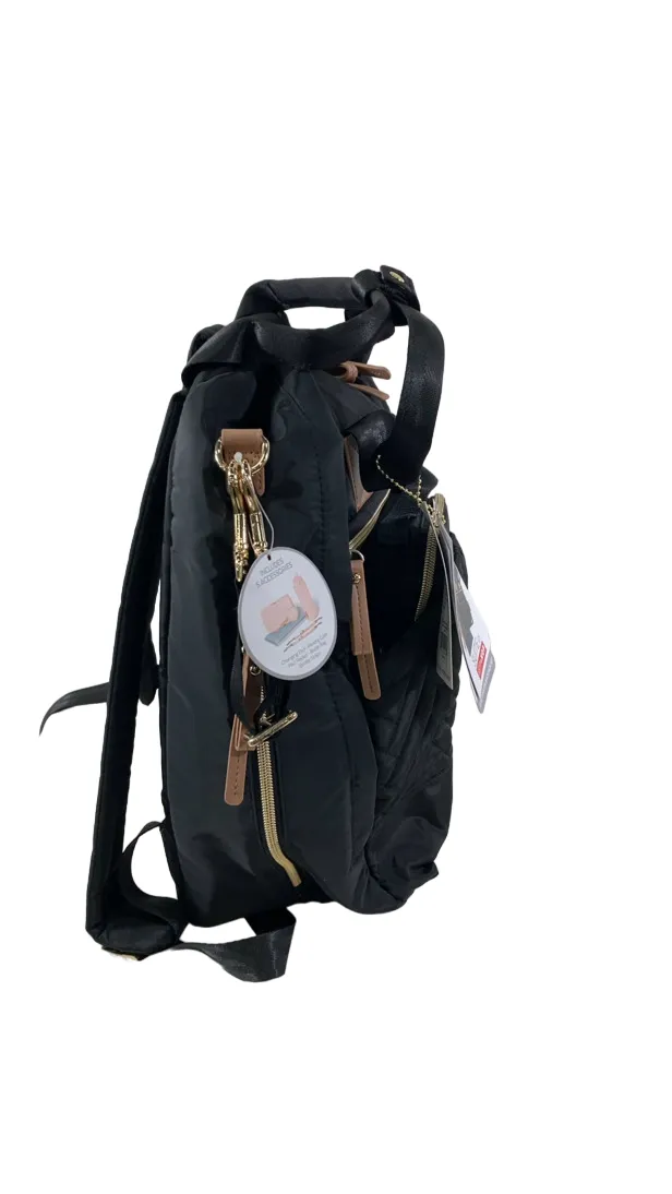 Skip Hop 6-in-1 Diaper Bag Backpack Suite, Black
