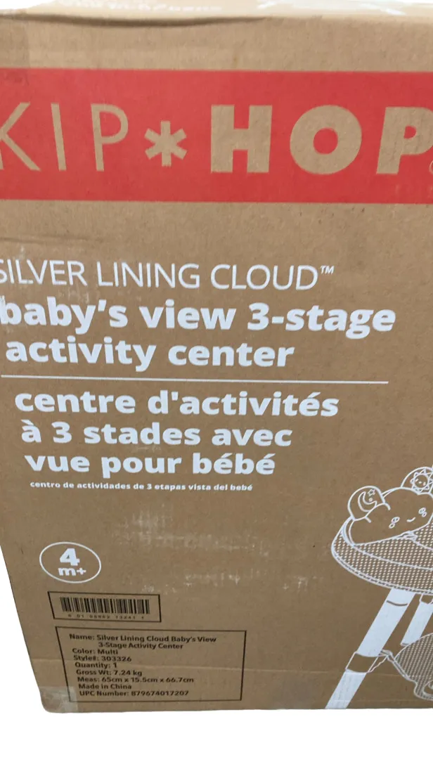 Skip Hop Silver Lining Cloud Baby's View Activity Center