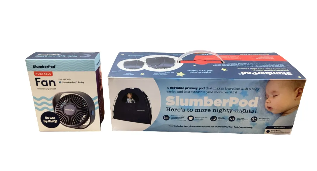 SlumberPod 3.0 Sleep Canopy with Fan, Navy