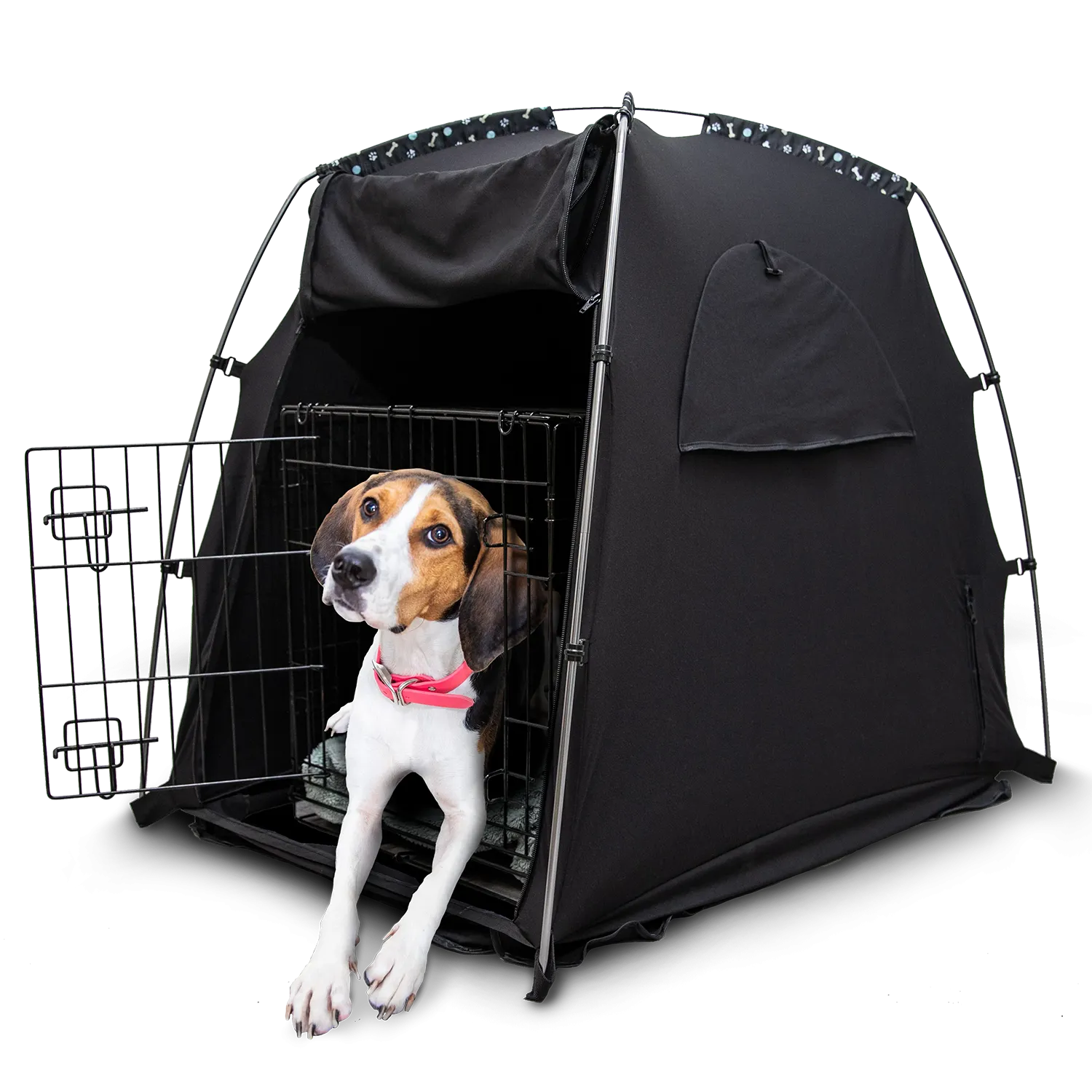 SlumberPod Pet Crate Cover, Black