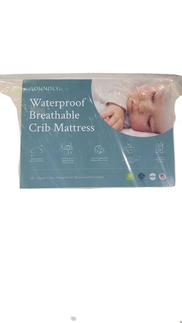 Soundly Organic Waterproof Crib Mattress Pad