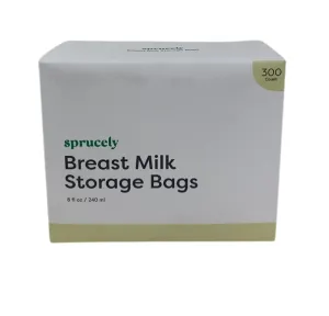Sprucely Breast Milk Storage Bags1, 300 Count