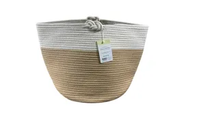 Sprucely Large Rope Basket, Oat