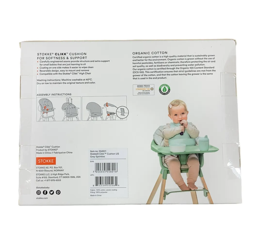 Stokke Clikk Cushion, Grey Sprinkles