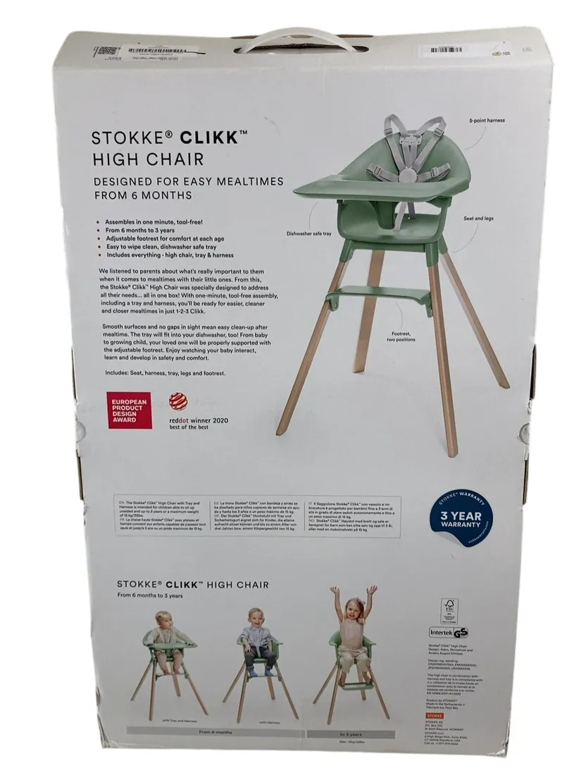 Stokke Clikk High Chair, Cloud Grey