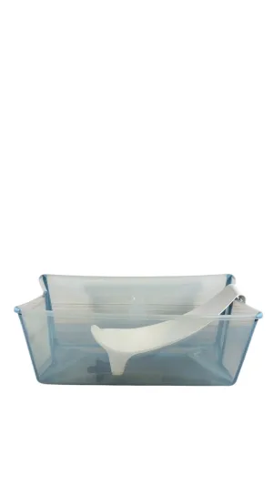 Stokke Flexi Bath Bundle Pack, Regular, Transparent Ocean Blue