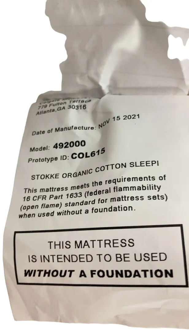 Stokke Sleepi Crib Mattress, V2, Colgate Cover