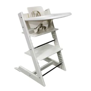 Stokke Tripp Trapp Complete High Chair, White, Dots Grey, 2
