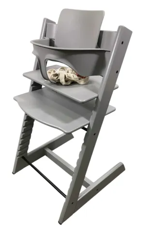 Stokke Tripp Trapp High Chair With Baby Set, 2, Storm Grey