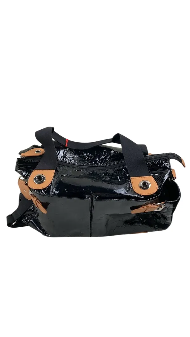 StorkSak Kate Patent Diaper Bag