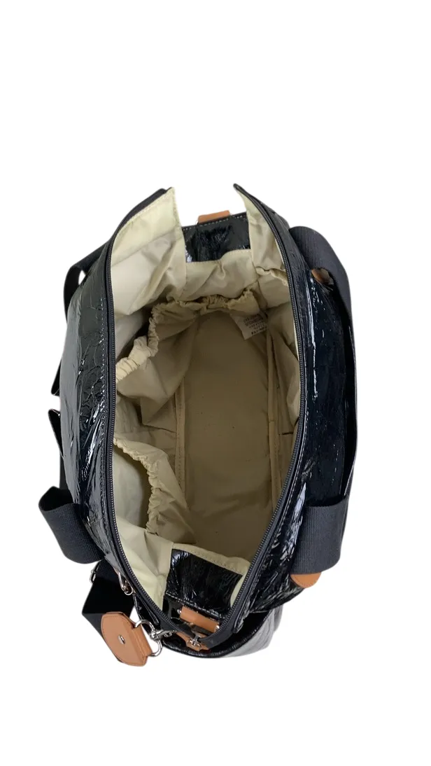 StorkSak Kate Patent Diaper Bag