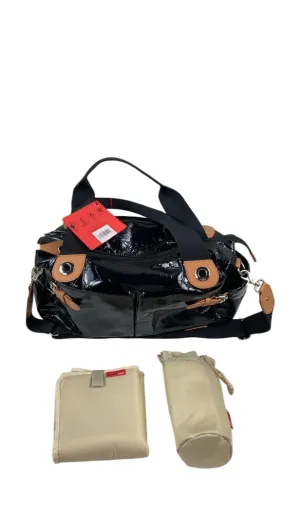 StorkSak Kate Patent Diaper Bag