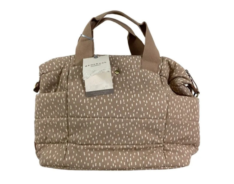 StorkSak Organic Tote Diaper Bag, Seashell