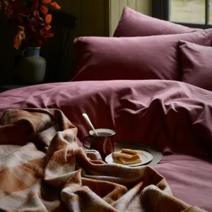 Thistle Flannel Cotton Pillowcases (Pair) Piglet In Bed