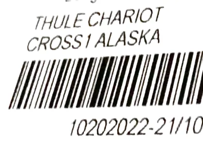 Thule Chariot Cross Bike Trailer Stroller 1 Seat, 2021, Alaska Blue