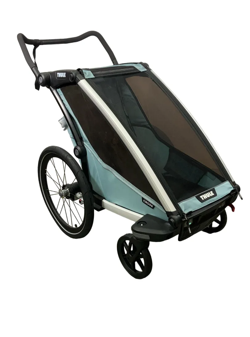 Thule Chariot Cross Bike Trailer Stroller 1 Seat, 2021, Alaska Blue