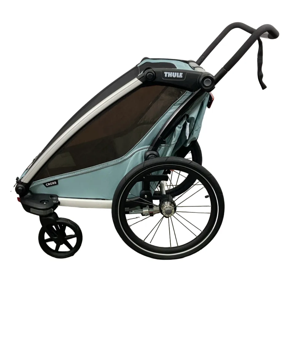 Thule Chariot Cross Bike Trailer Stroller 1 Seat, 2021, Alaska Blue