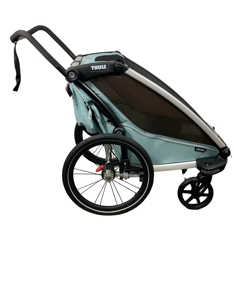 Thule Chariot Cross Bike Trailer Stroller 1 Seat, 2021, Alaska Blue