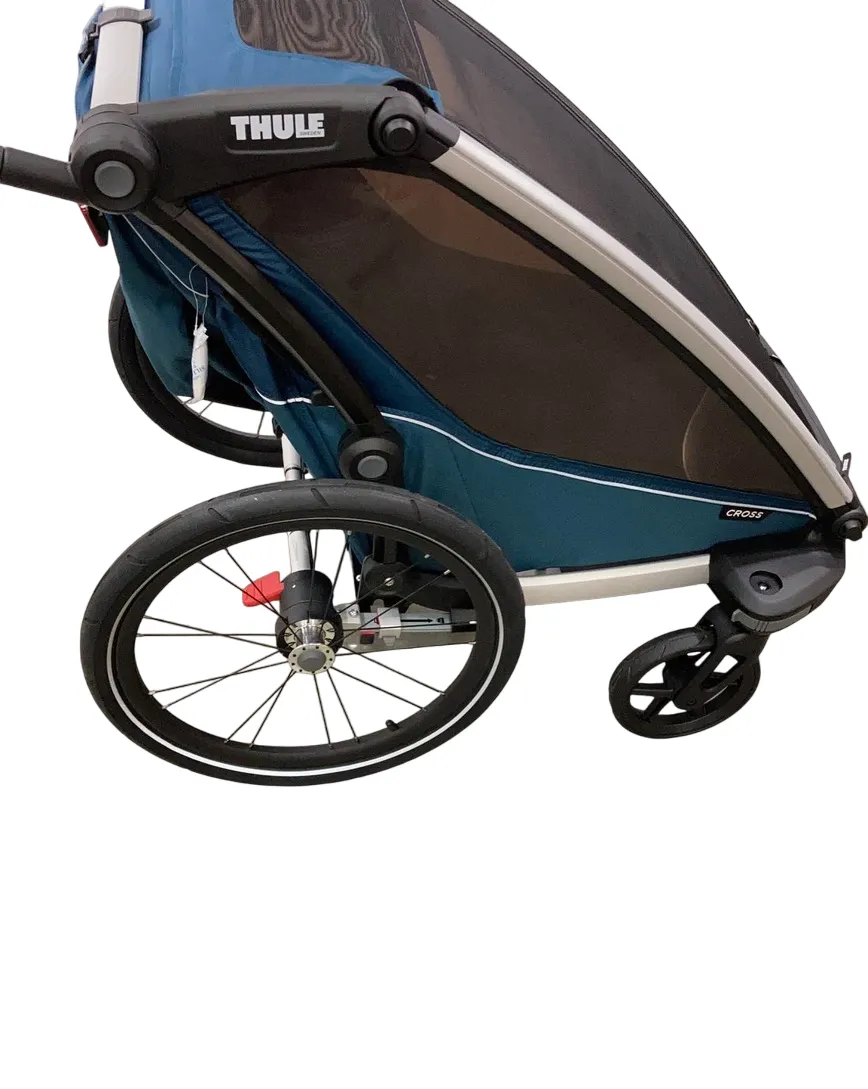 Thule Chariot Cross Bike Trailer Stroller 1 Seat, 2021, Majolica Blue