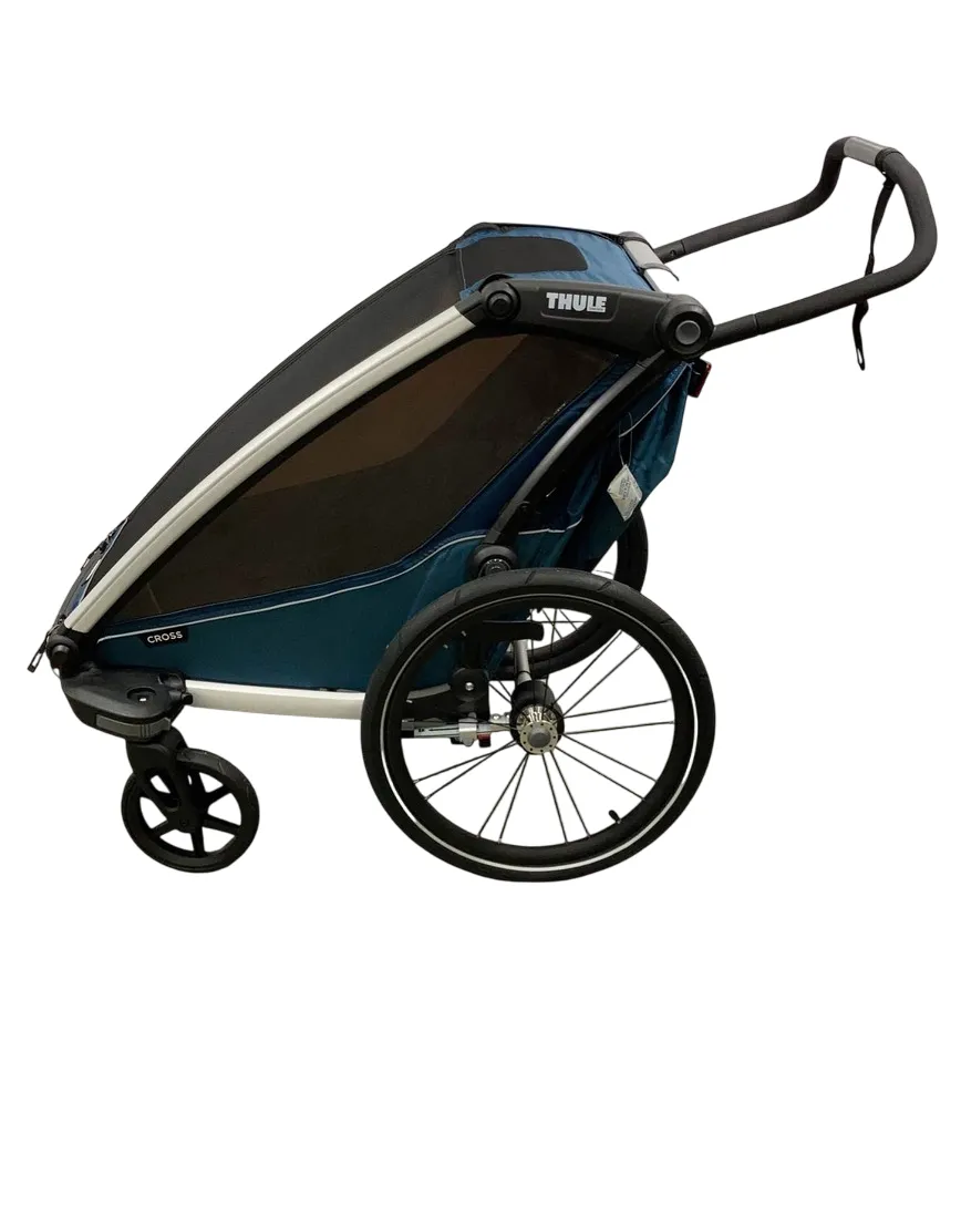 Thule Chariot Cross Bike Trailer Stroller 1 Seat, 2021, Majolica Blue