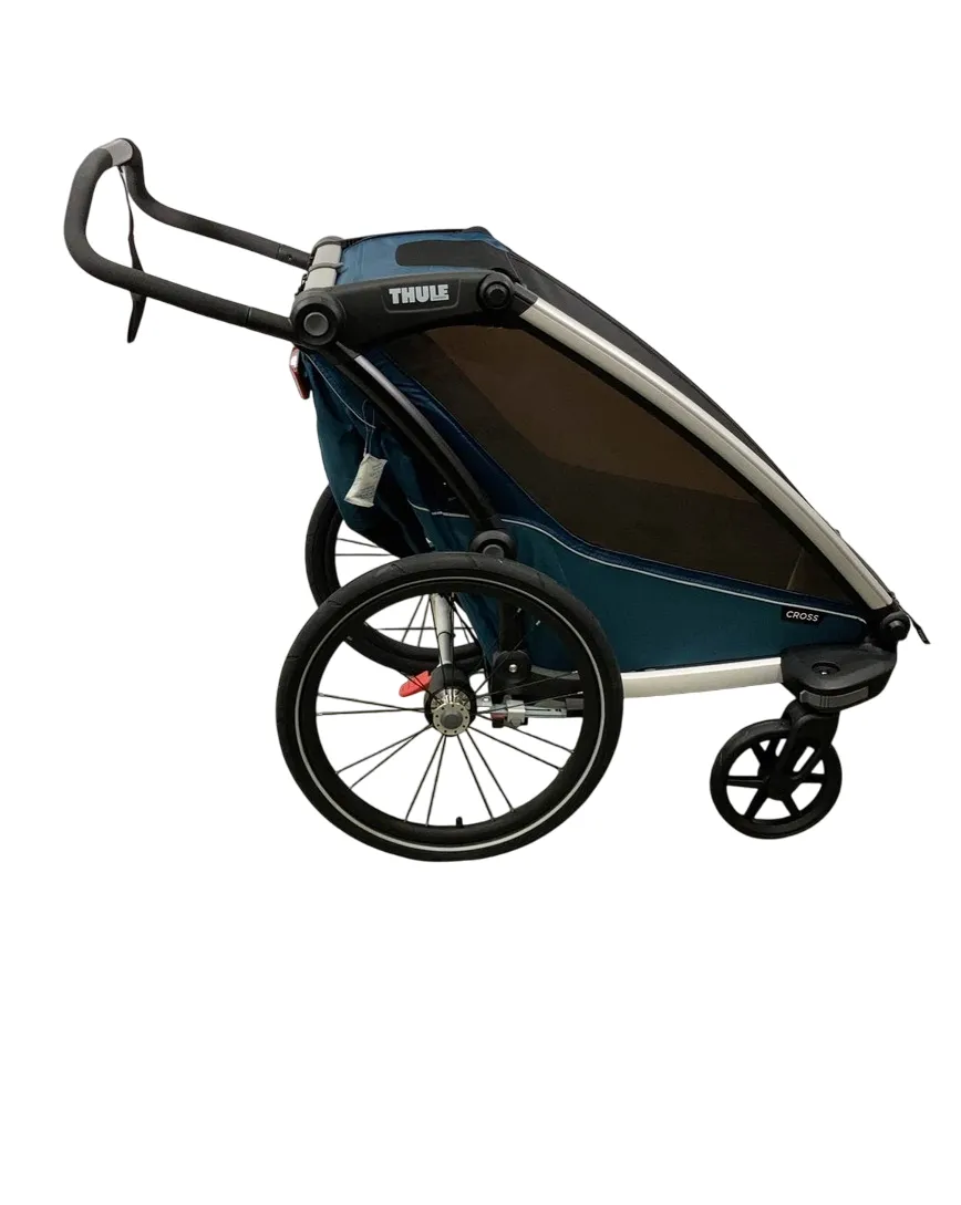 Thule Chariot Cross Bike Trailer Stroller 1 Seat, 2021, Majolica Blue