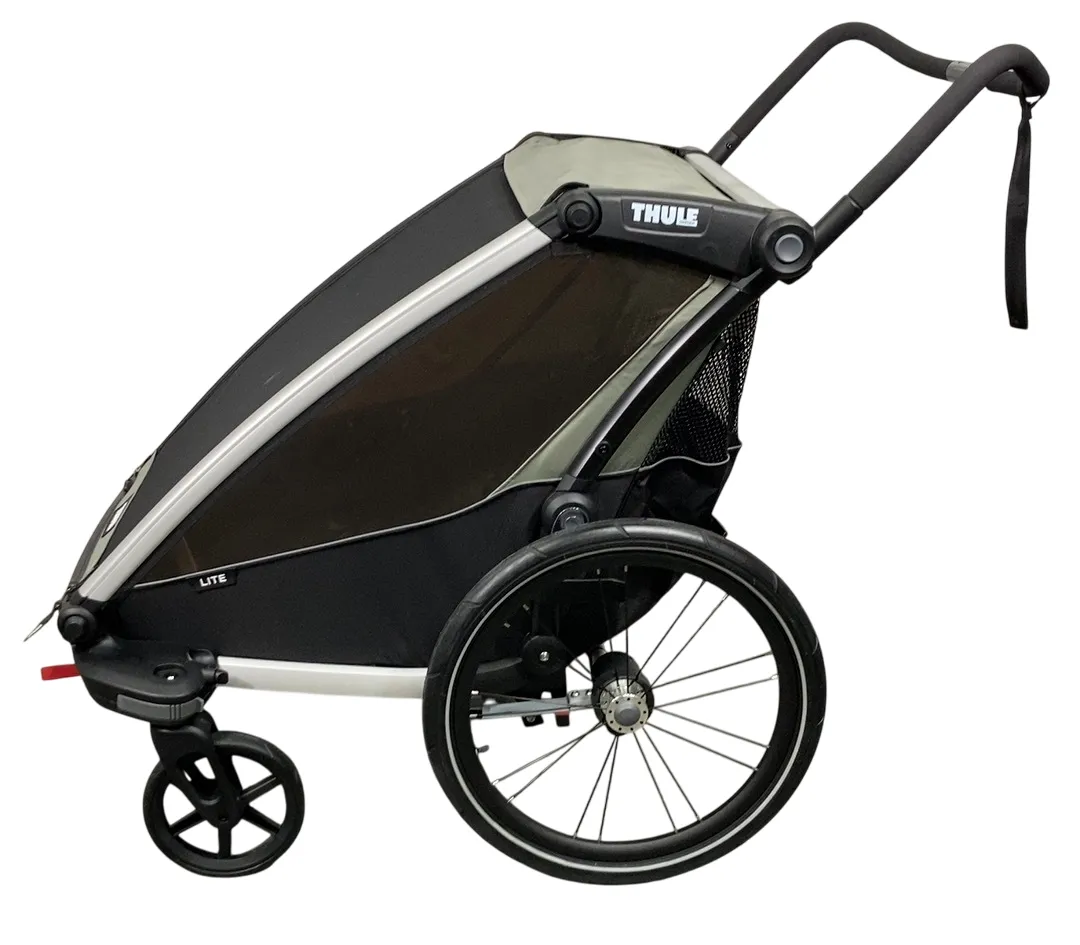 Thule Chariot Lite Bike Trailer Stroller 2 Seat , 2021, Agave-Black